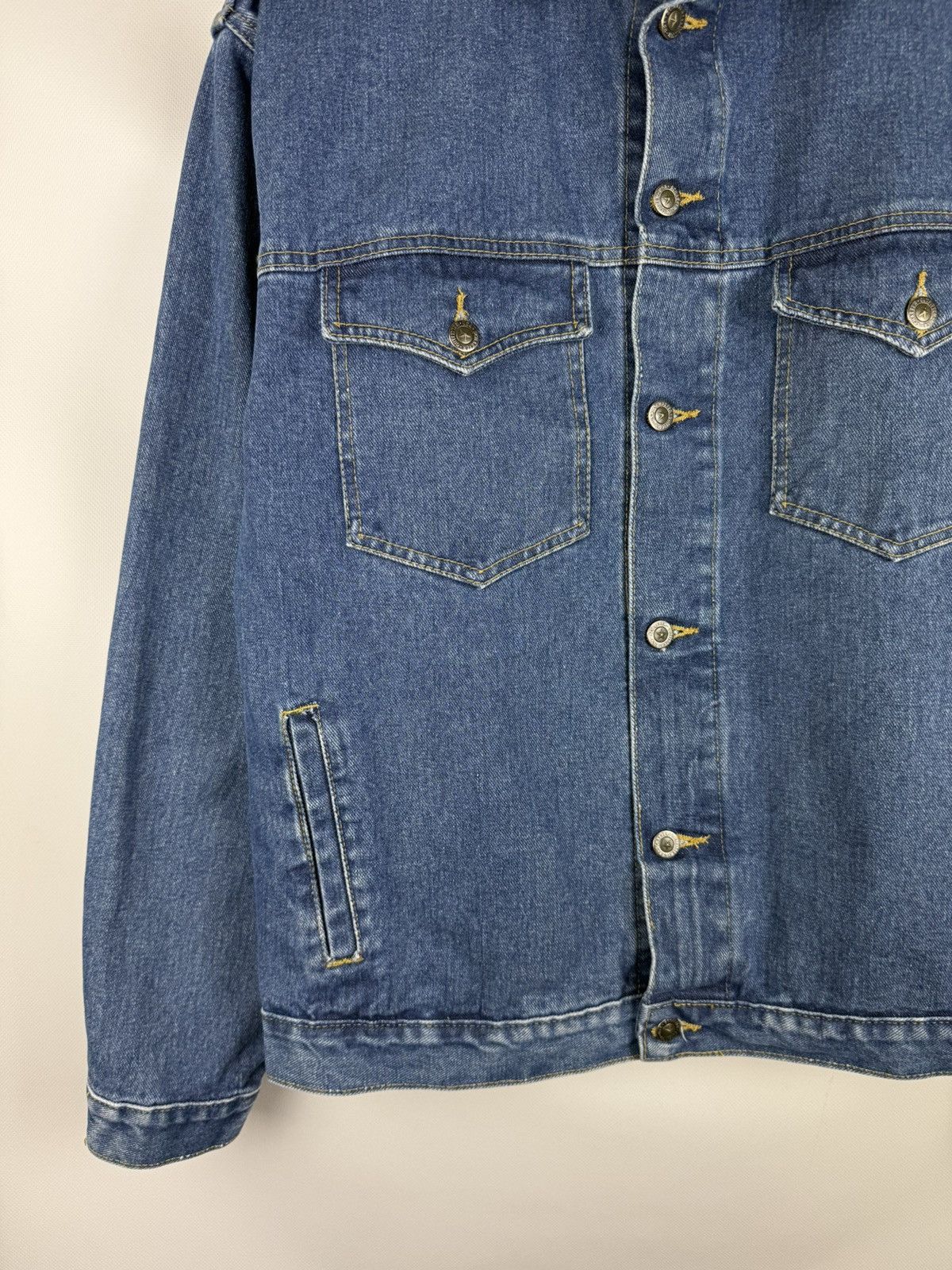 Other Schaefer Outfitter Denim Leather Collar Trucker Jacket Size US XL / EU 56 / 4 - 7 Thumbnail