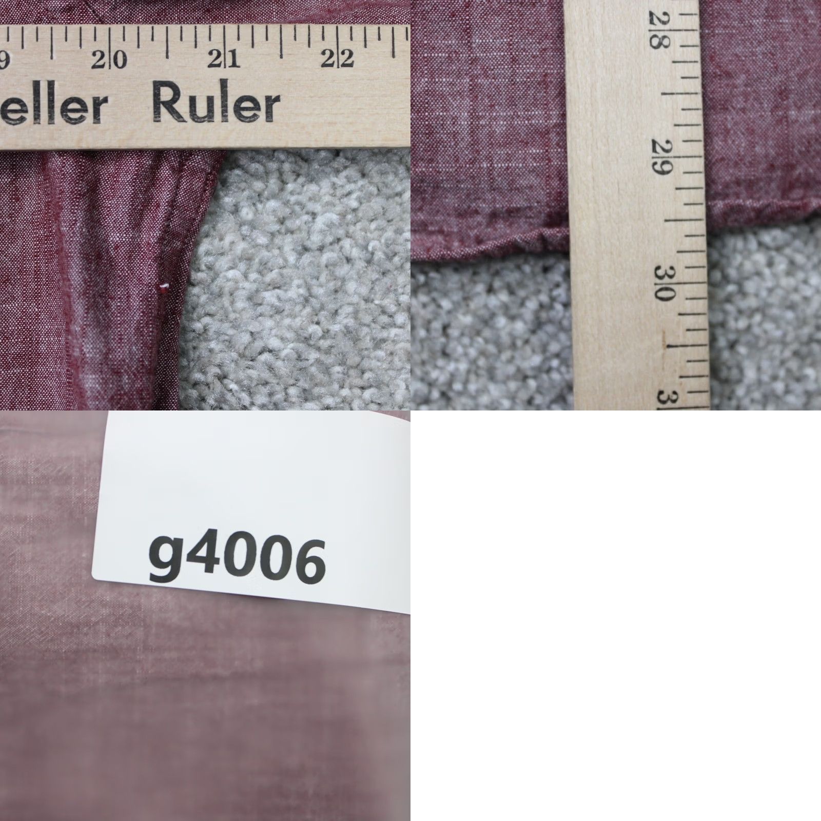 Vintage Tailor Vintage Shirt Mens Small Heather Red Flip Cuff 100% Cotton Long Sleeve Shirt Size US S / EU 44-46 / 1 - 8 Thumbnail