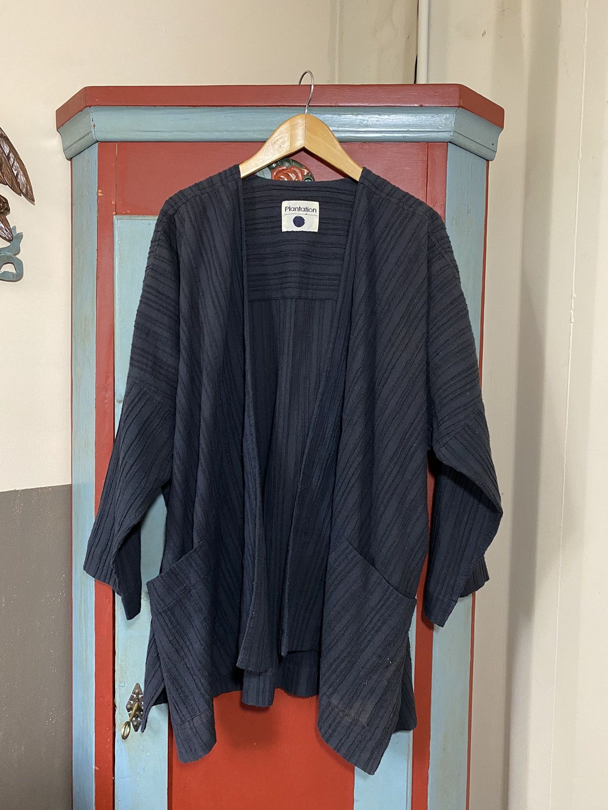 Issey Miyake Plantation Issey Miyake Black Haori Kimono Jacket Size US M / EU 48-50 / 2 - 1 Thumbnail