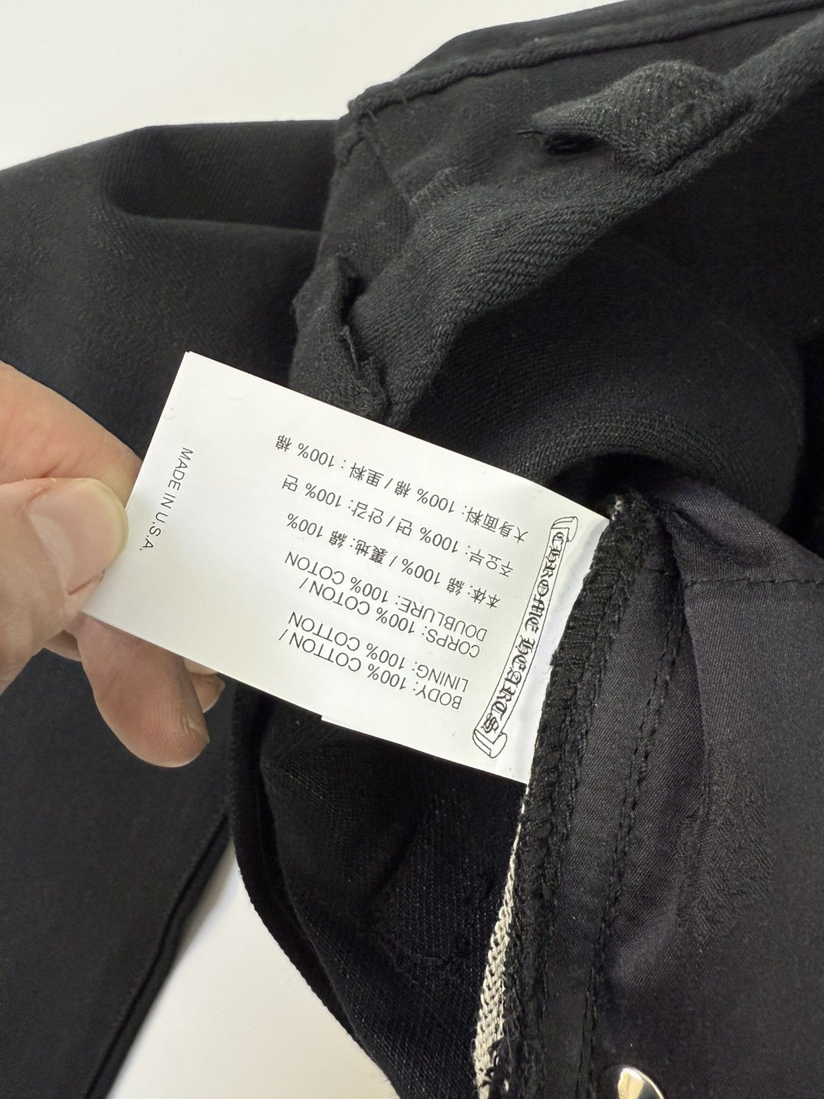 Chrome Hearts 🔥Chrome Hearts Black Fleur Knee Jeans🔥 Size US 32 / EU 48 - 10 Thumbnail