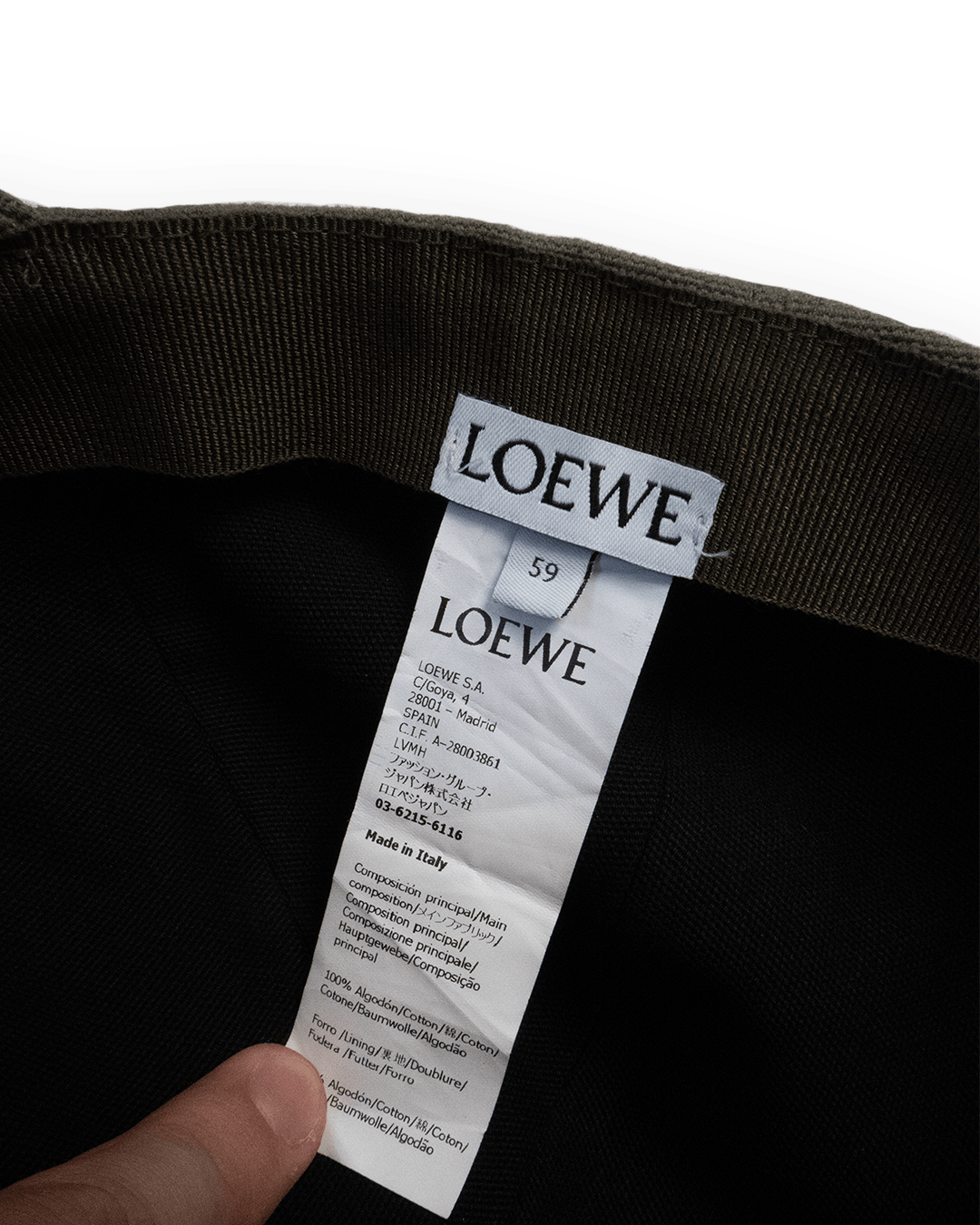 Loewe Logo Appliquéd Canvas Baseball Cap Size ONE SIZE - 5 Thumbnail