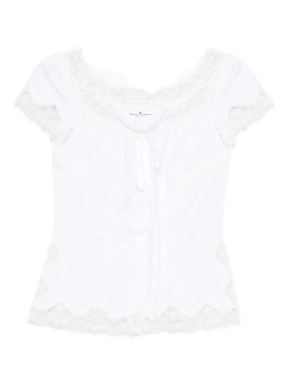 Ermanno Scervino Shirt With Embroidery Size M / US 6-8 / IT 42-44 - 1 Thumbnail