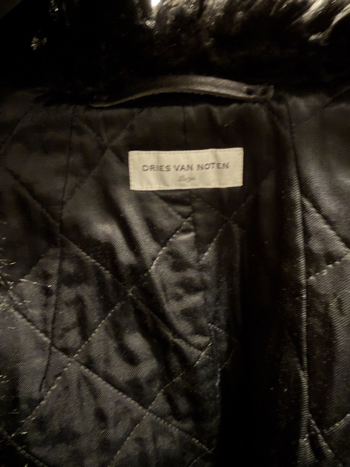 Dries Van Noten Fur Trimmed Jacquard Padded Parka Size L / US 10 / IT 46 - 11 Thumbnail