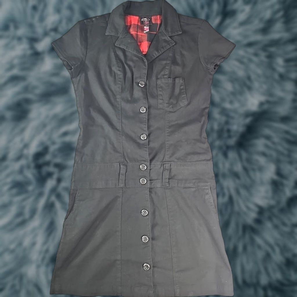 Metal Mulisha Metal Mulisha Dress A-Line Women XS Knee Length Multicolor  Skull Logo Summer Sleeveless Junior 3 Black Button Up Alternative Goth |  Grailed