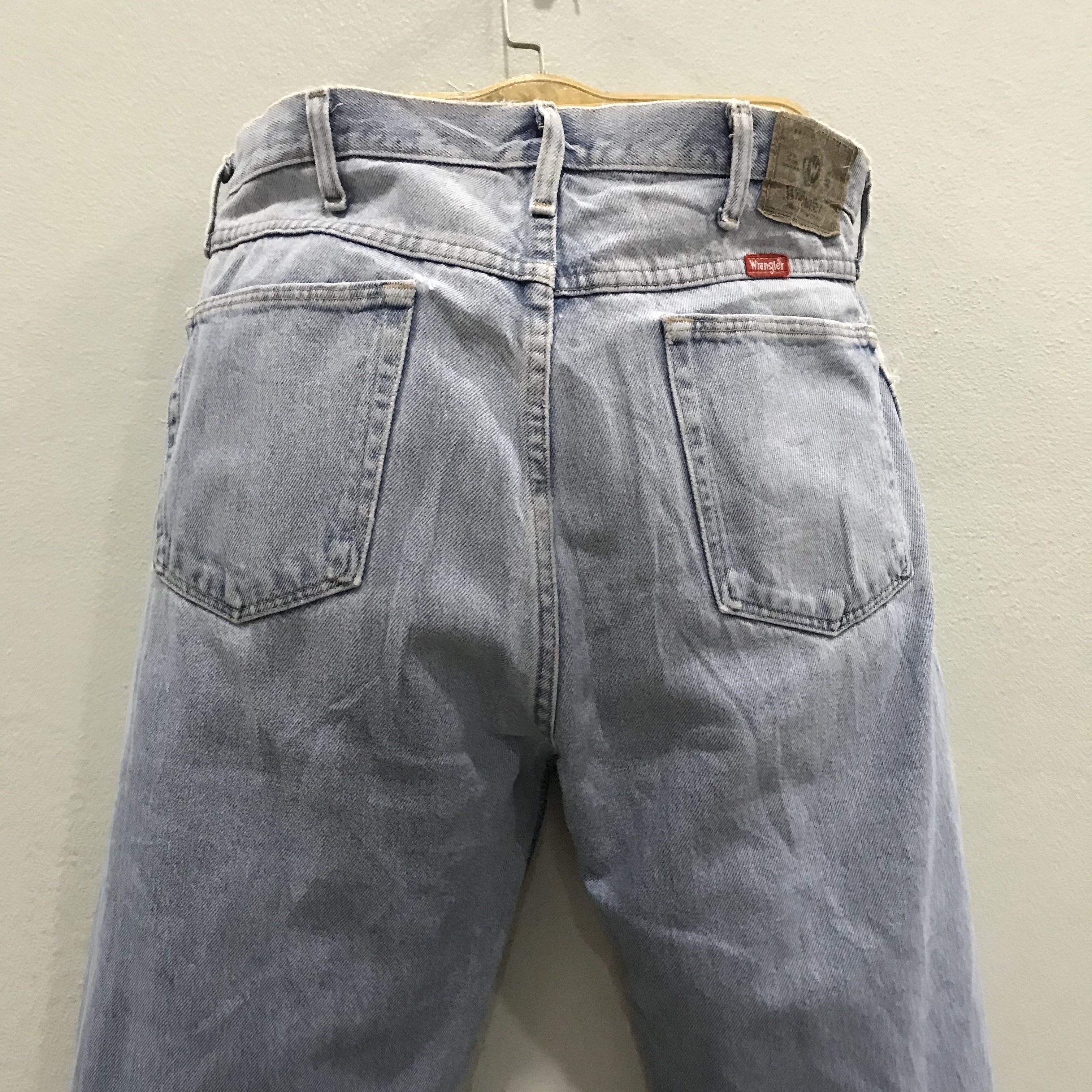 Wrangler Vintage 90s Wrangler Light Wash High Waist Wide Leg Size US 36 / EU 52 - 11 Thumbnail