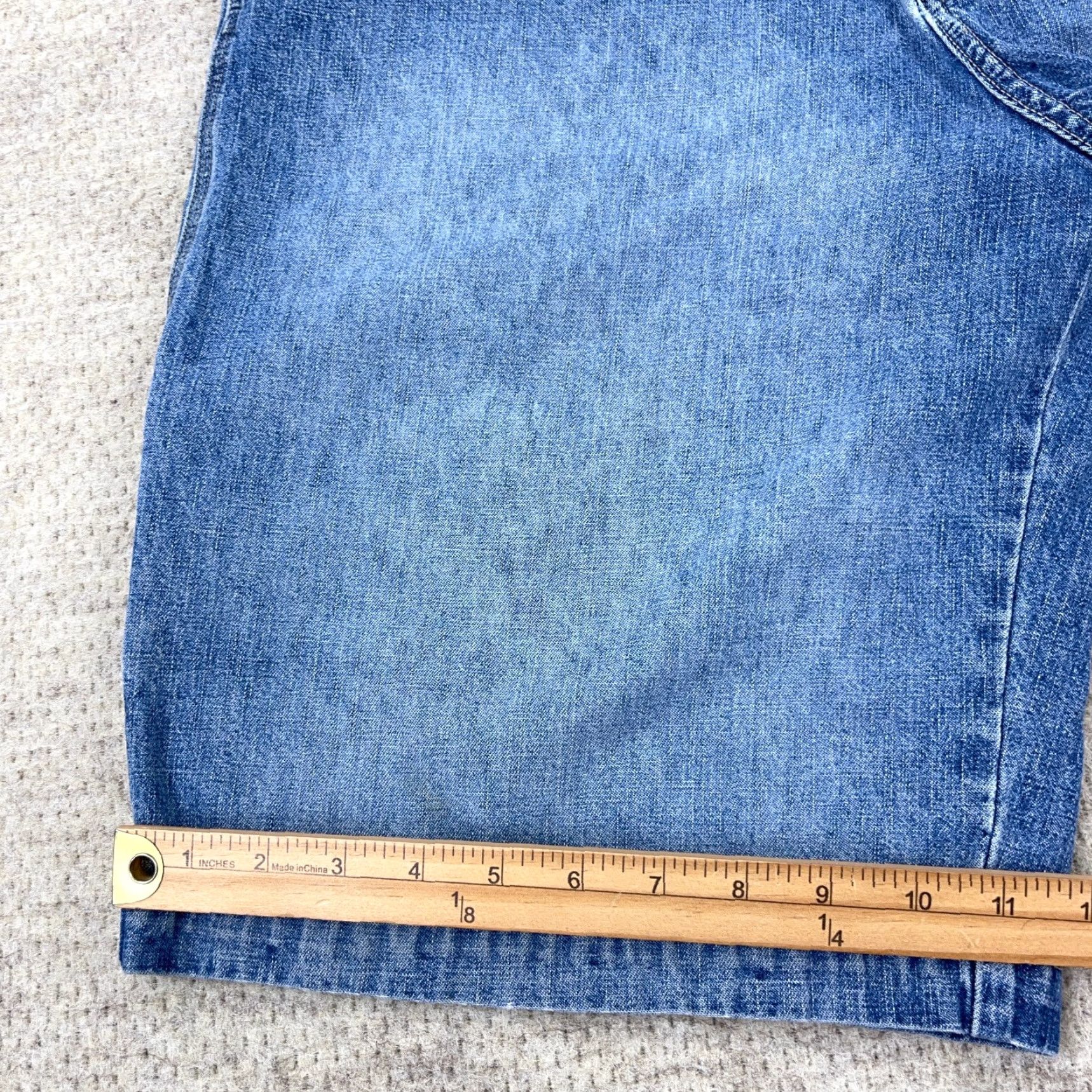 Vintage VINTAGE Unionbay Carpenter Shorts Men 36 Jorts Baggy Skate Workwear Faded Denim Blue 90s Grunge Hip Hop Rockabilly Casual Everyday Mens Size US 36 / EU 52 - 5 Thumbnail