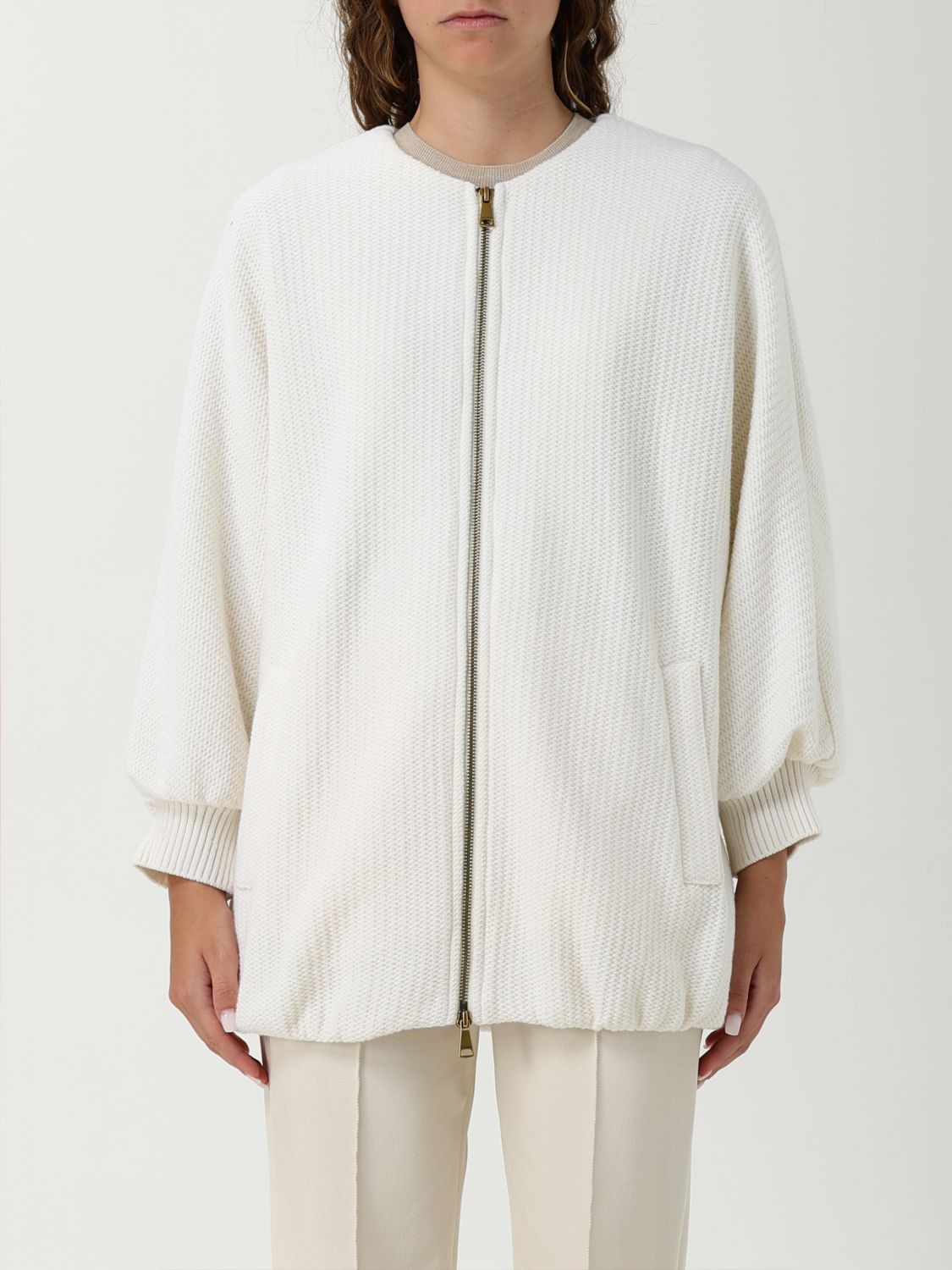 Max Mara Max Mara Sweater Woman White Size S / US 4 / IT 40 - 1 Thumbnail