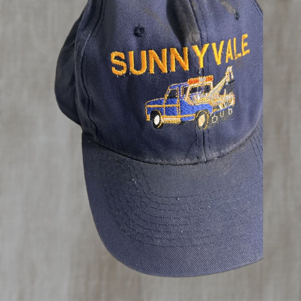 Vintage Sunnyvale Towing SnapBack Hat Blue KC Collections Adjustable One Size Men Snapback Hat Size ONE SIZE - 1 Thumbnail