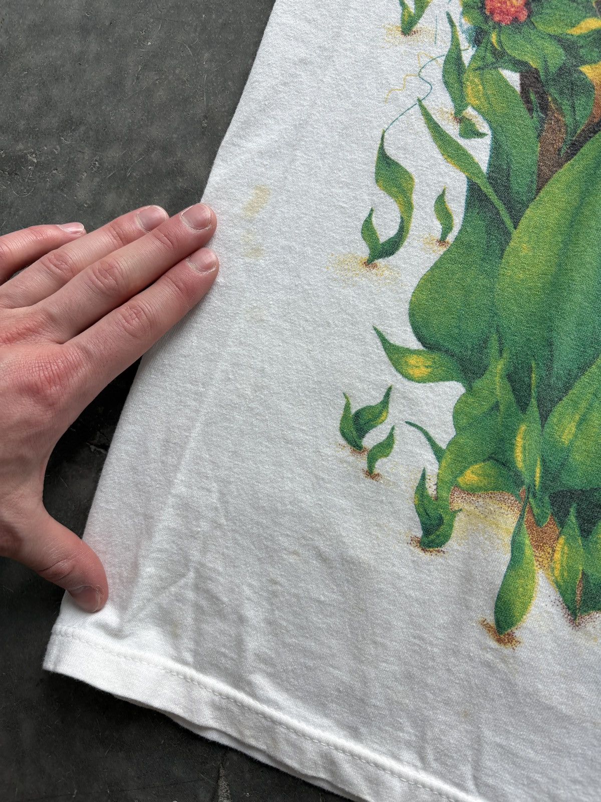 Vintage Vintage 90s Wild Oats Safari AOP Graphic Tee Size US XL / EU 56 / 4 - 8 Thumbnail