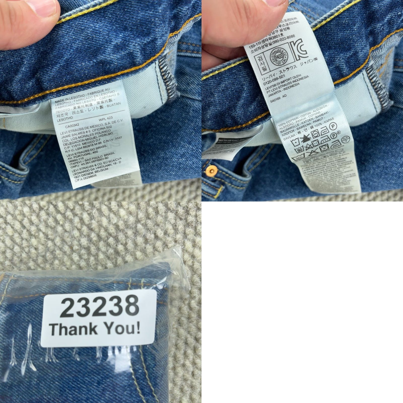 Levi's Levi's 550 Jeans Men 36x32 Relaxed Fit Straight Leg Denim Blue 5-Pocket American Classic 90s? Size US 36 / EU 52 - 9 Thumbnail