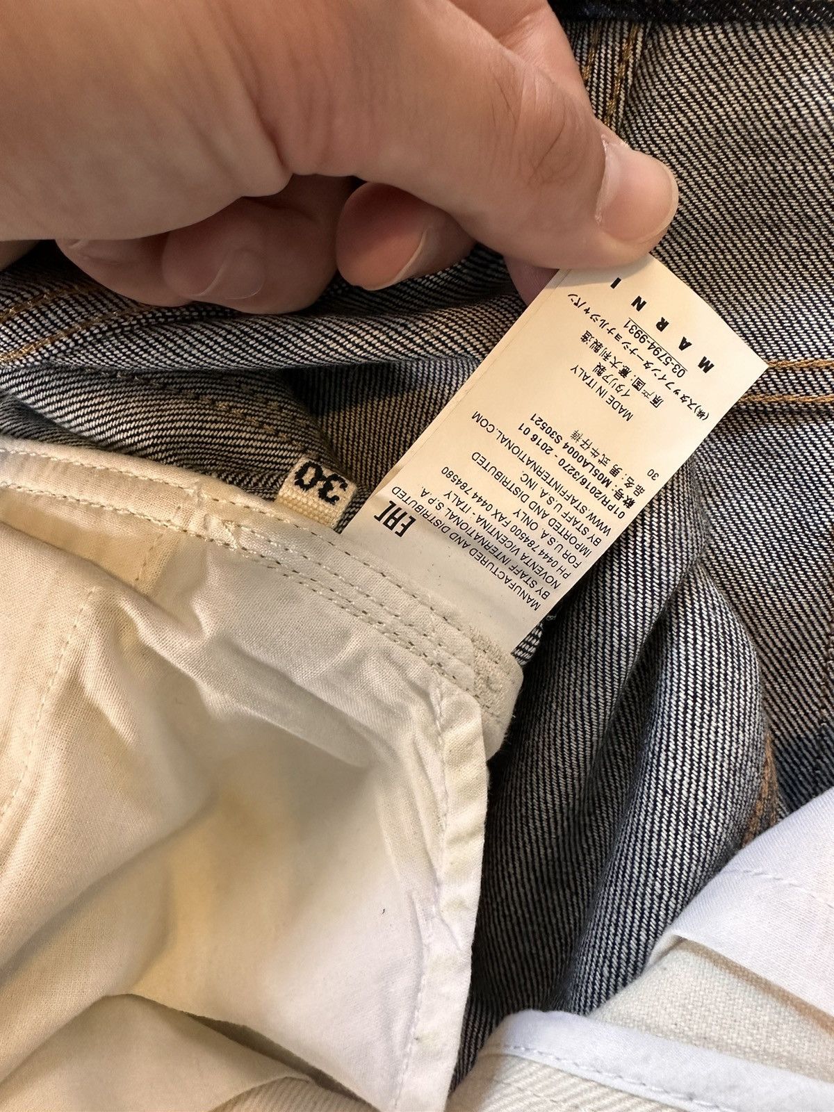 Marni MARNI DENIM SHORT SIZE 30 denim white combo Size US 30 / EU 46 - 6 Thumbnail