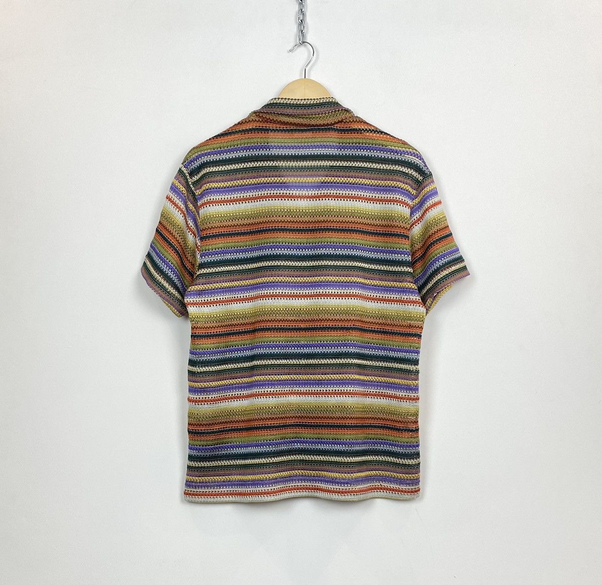 Urban Outfitters Urban Outfitters Colorful Crazy Knit Shirt Short Sleeve Y2K Size US S / EU 44-46 / 1 - 7 Thumbnail