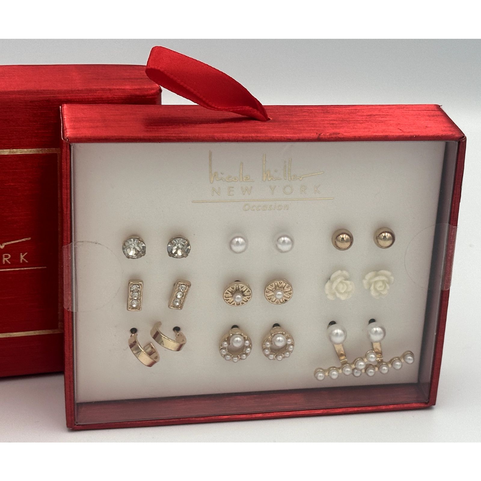 Nicole Miller Nicole Miller New York Occasion Earring -Pears, Gold & Ivory Size ONE SIZE - 3 Thumbnail