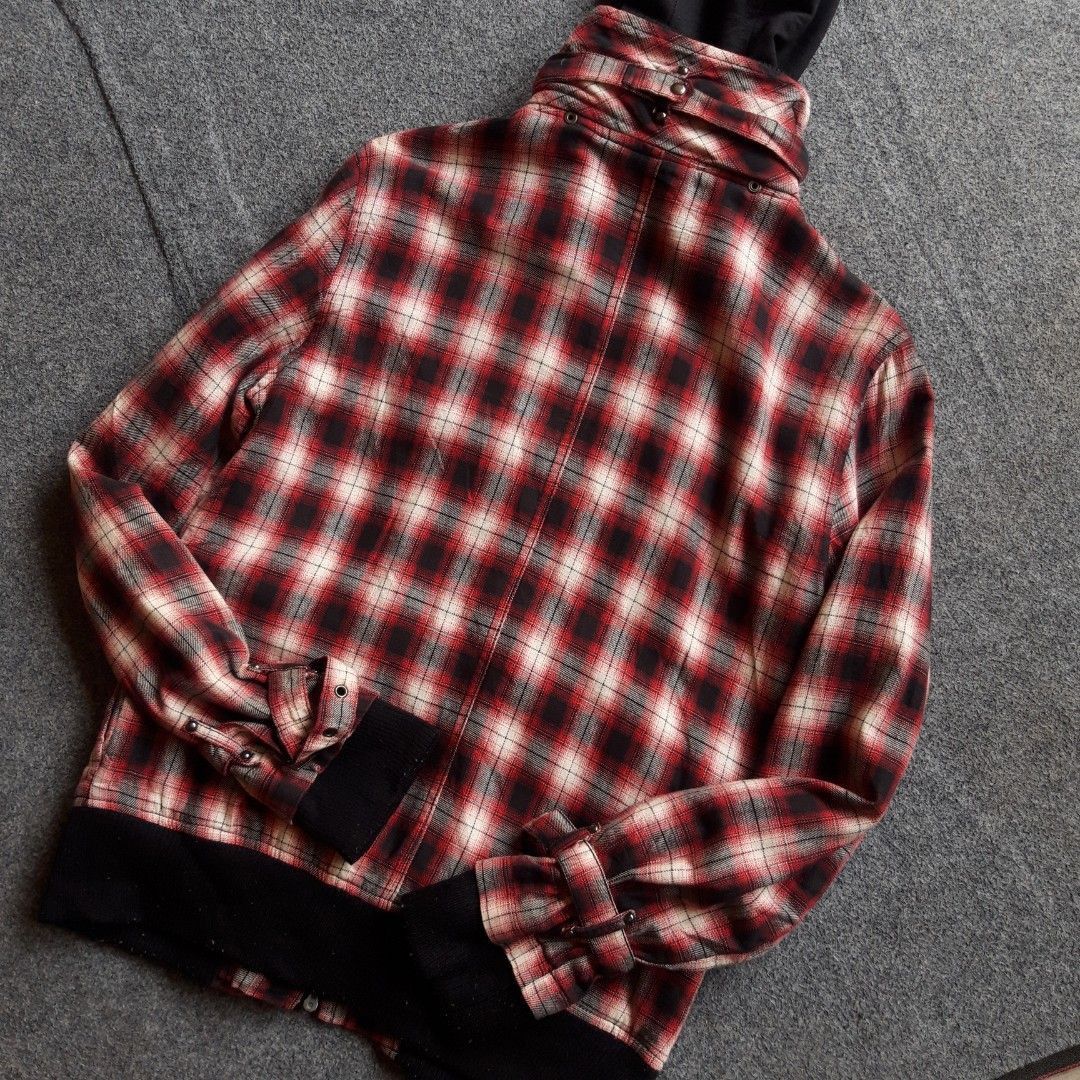 Hysteric Glamour × In The Attic × Japanese Brand In the attic plaid hoodie bondage Size US M / EU 48-50 / 2 - 4 Thumbnail