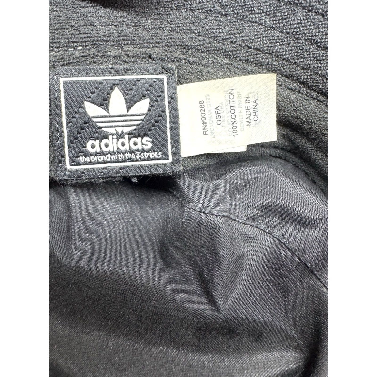 Adidas Adidas Bucket Hat Unisex One Size Black OS Solid Y2K Style Hip Hop Streetwear Cotton Hat Men Women Size ONE SIZE - 4 Thumbnail