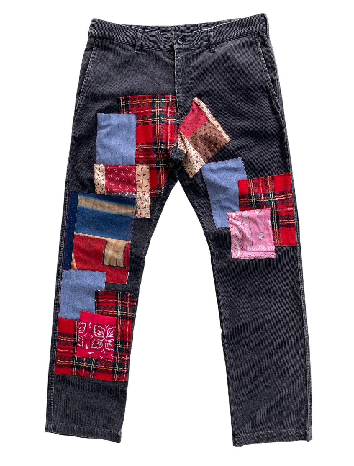Comme des Garcons Homme Comme Des Garcons Patchwork Corduroy Pants Size US 32 / EU 48 - 1 Thumbnail