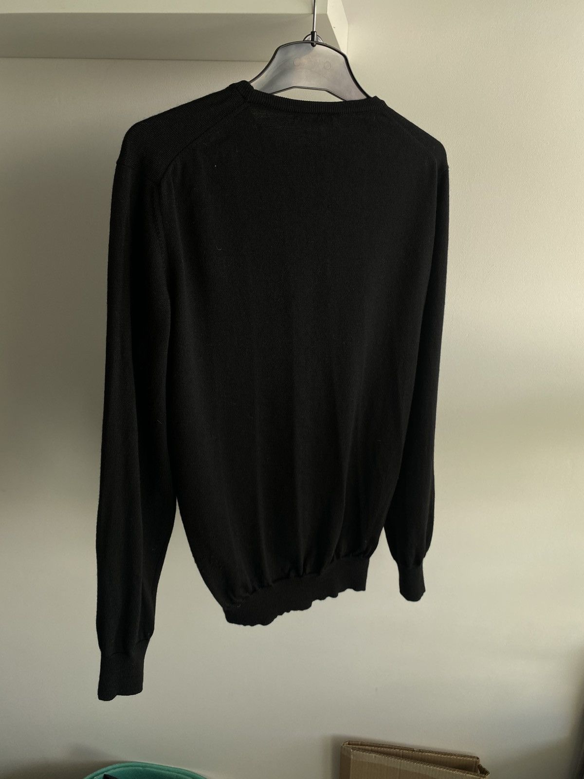 Gran Sasso Gran Sasso Virgin Wool Black Knit Sweater luxury designer Size US L / EU 52-54 / 3 - 5 Thumbnail