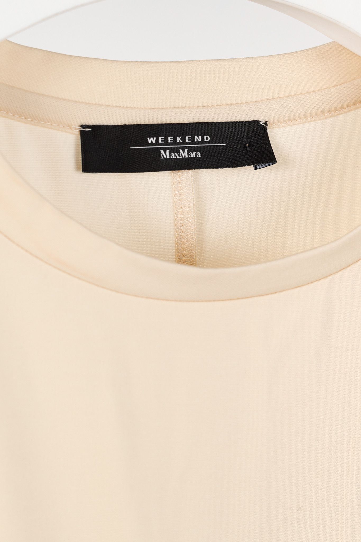 Weekend Max Mara Weekend Max Mara Tenebre Ivory Flowing Jersey Dress Size XS / US 0-2 / IT 36-38 - 4 Thumbnail