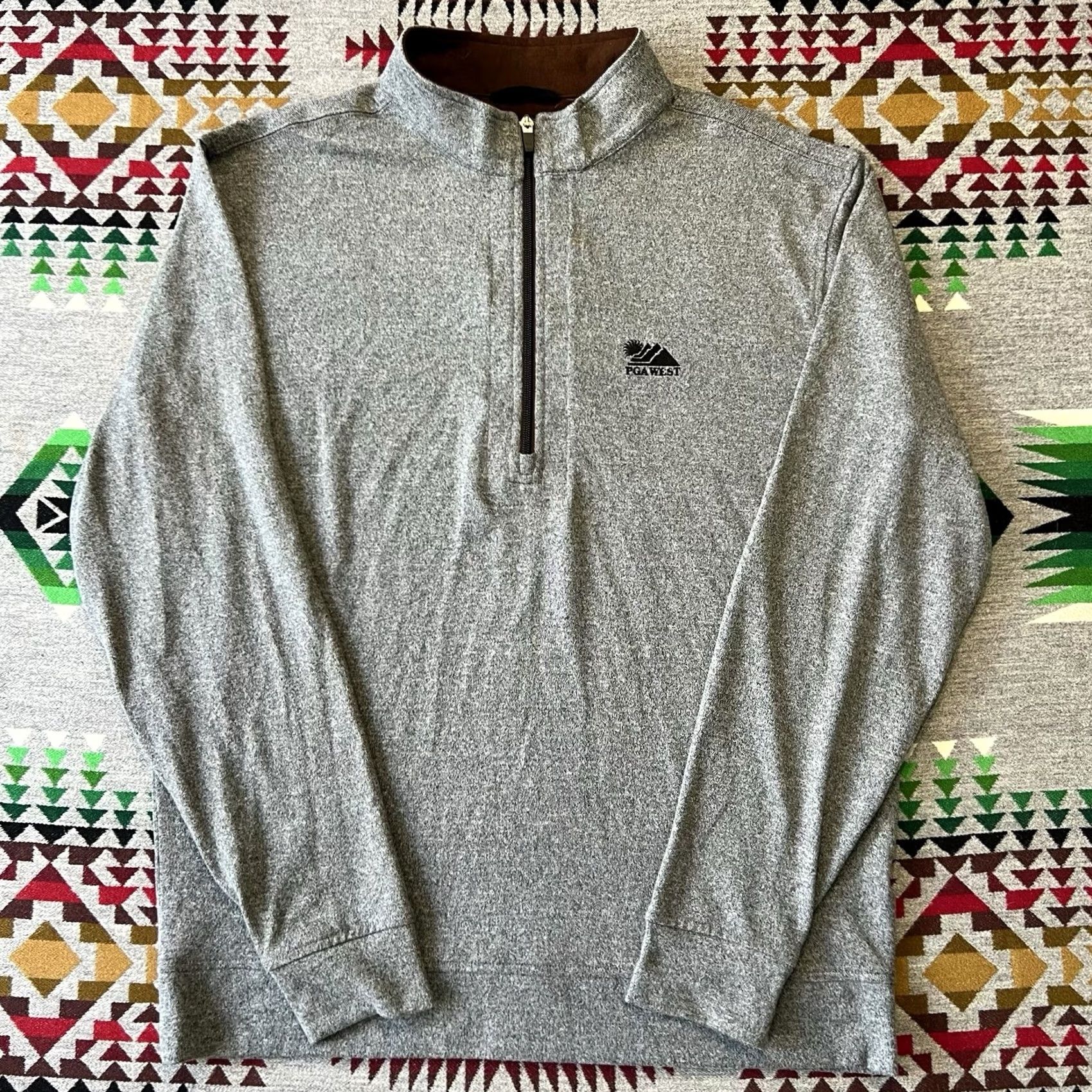 Vintage Straight Down 1/4 Zip Pullover Mens XL Gray Stretch Performance Golf D9 Size US XL / EU 56 / 4 - 2 Thumbnail