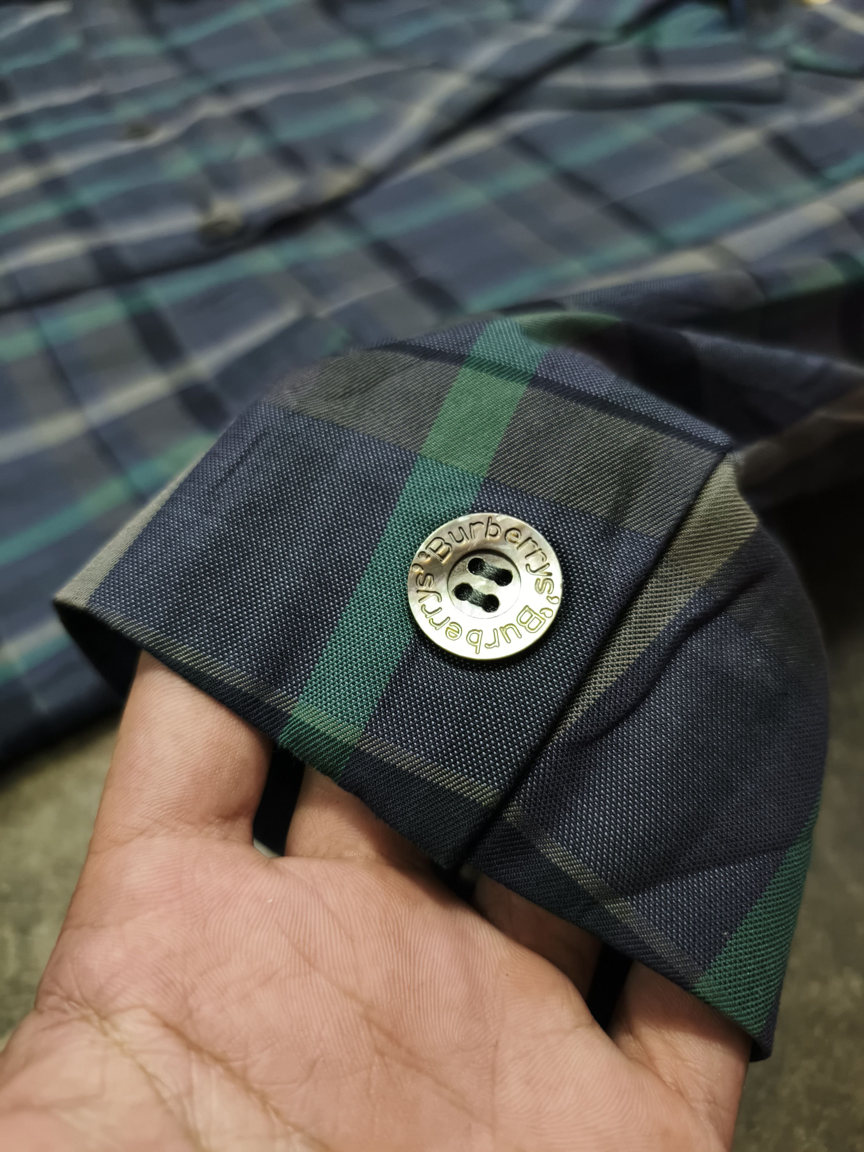 Burberry Prorsum VTG BURBERRYS PLAID DOUBLE BREASTED BLAZER COAT Size M / US 6-8 / IT 42-44 - 3 Thumbnail