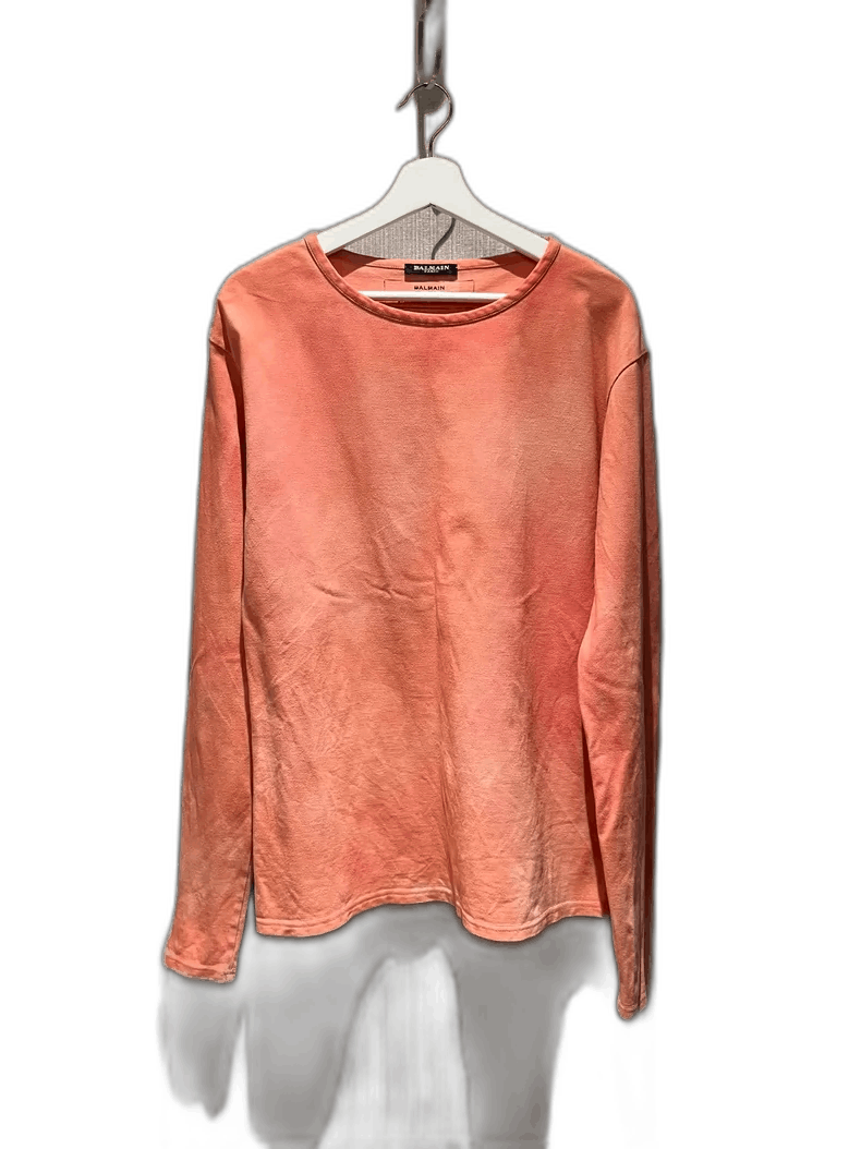 Balmain Tie-Dye Long Sleeve T-Shirt