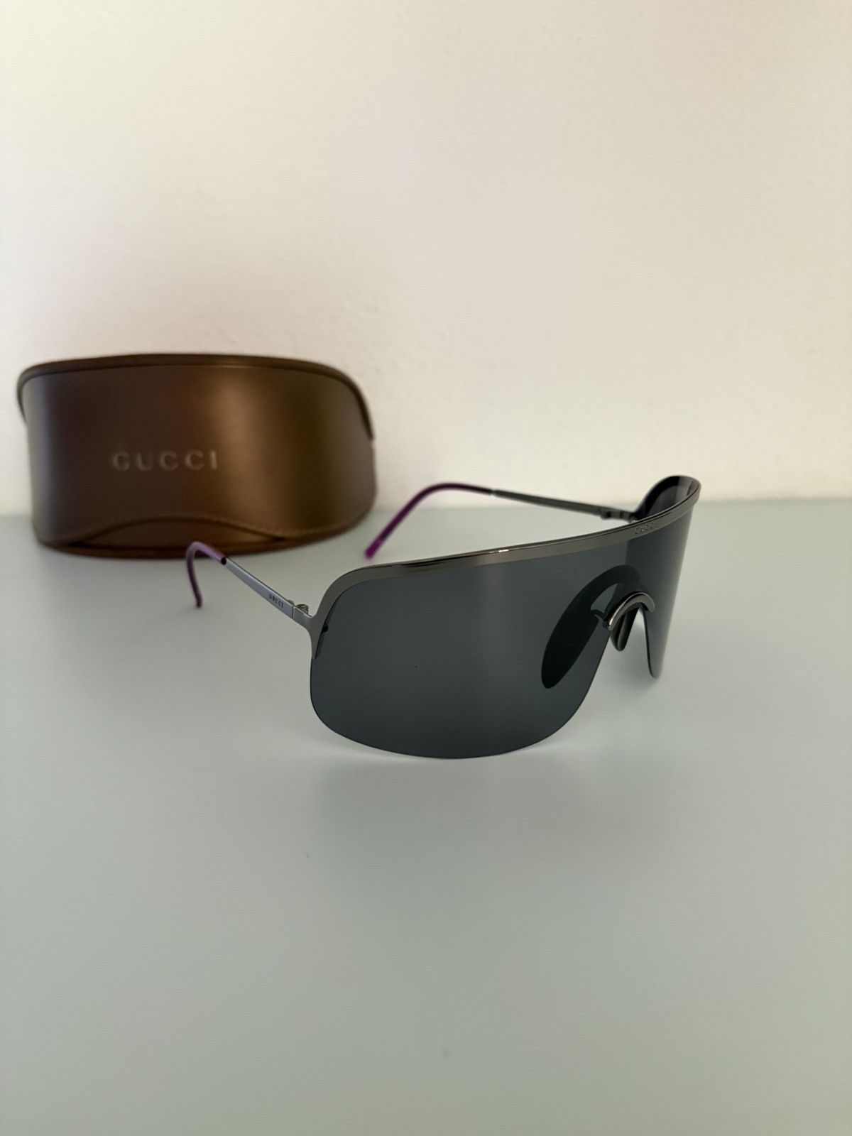 Gucci Gucci by Tom Ford 2001 "Aaliyah" oversize mask sunglasses Size ONE SIZE - 1 Thumbnail