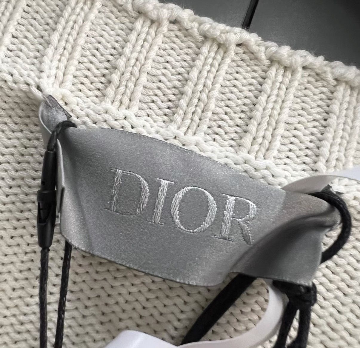 Dior Dior Beige Embroidered Logo Sweater J41 Size 3XL / US 20-22 - 4 Thumbnail