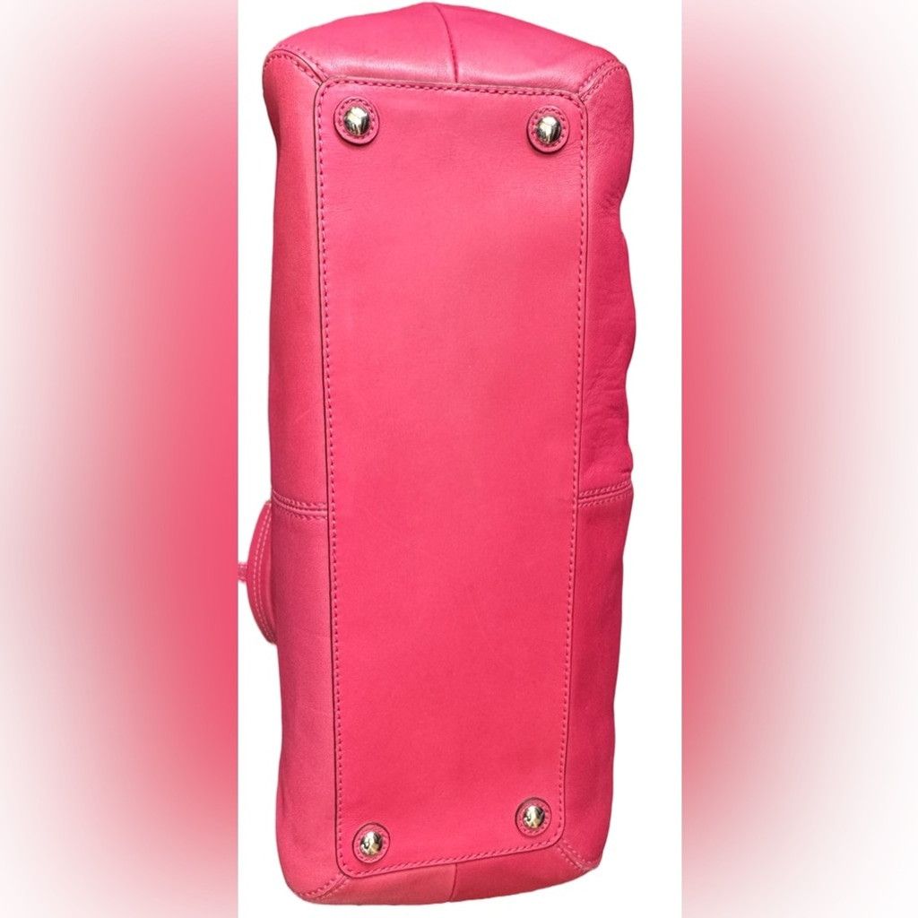 Coach Coach Hampton SoHo Leather Tote Raspberry Pink Satchel EUC Size ONE SIZE - 6 Thumbnail