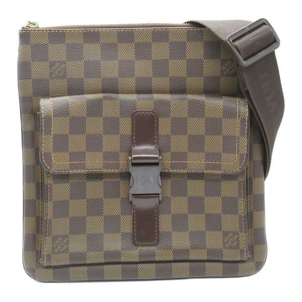 image of Louis Vuitton Damier Ebene Pochette Melville in Brown, Women's