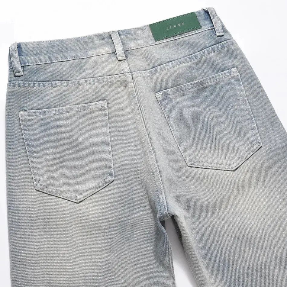 Japanese Brand Half Fake Zippers Jeans Slim Funny Streetwear Denim Pants Size US 32 / EU 48 - 6 Thumbnail