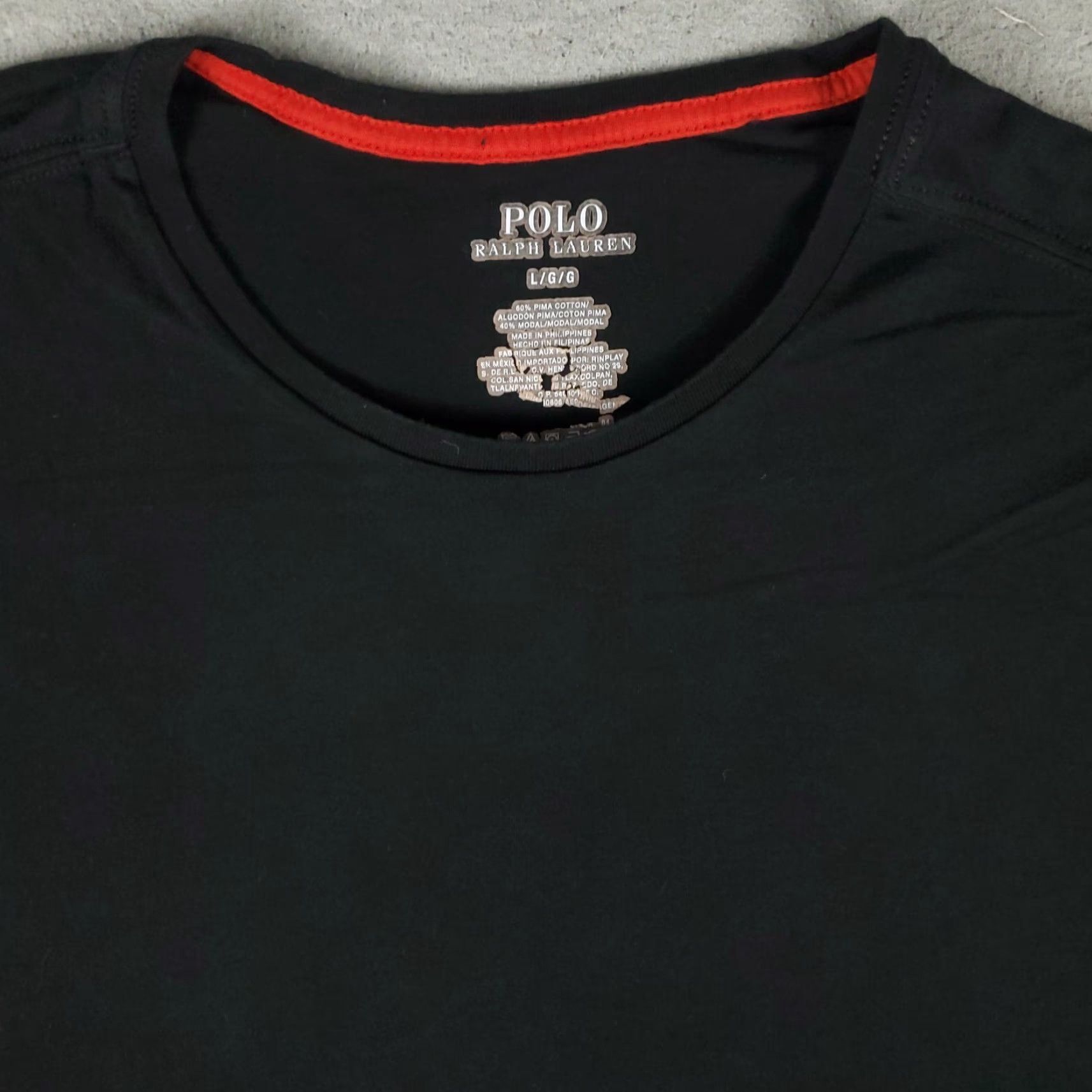 Ralph Lauren Ralph Lauren T Shirt Mens Large Black Pony Logo Short Sleeve Crew Neck Cotton Casual Regular Fit - Adult Mens Clothing Size US L / EU 52-54 / 3 - 2 Thumbnail