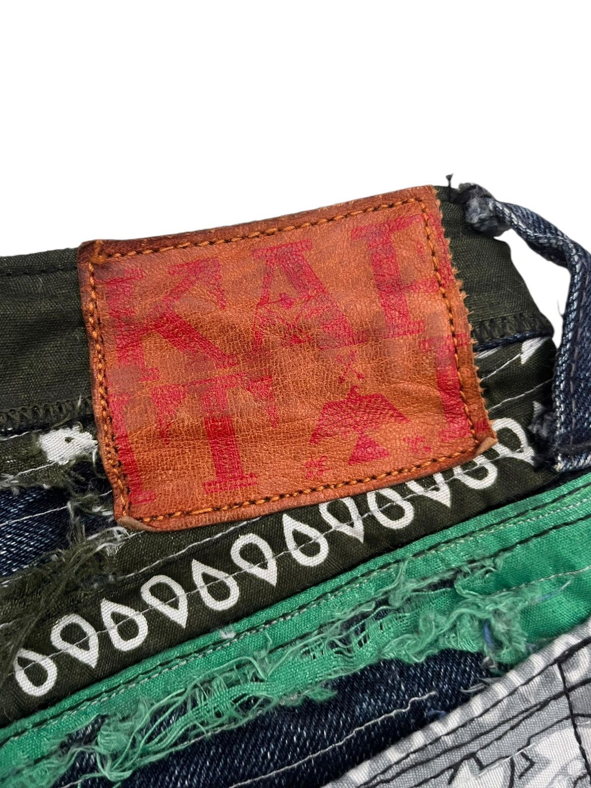 Kapital × Vintage Rare Vintage 1 of 1 Kapital Insane Handmade Custommade Jeans Size US 31 - 7 Thumbnail