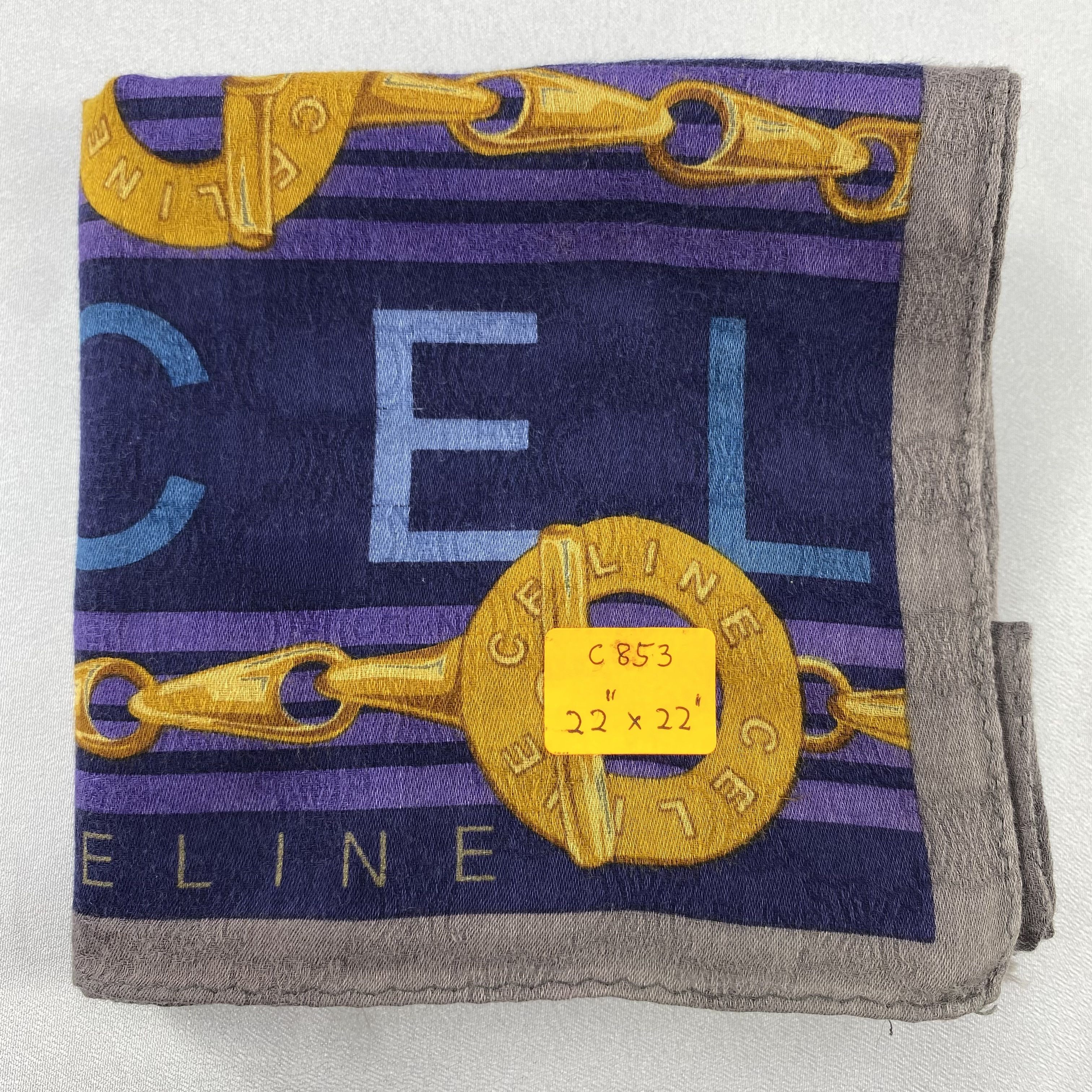 Celine Celine Handkerchief / Bandana / Neckerchief C853 Size ONE SIZE - 7 Thumbnail