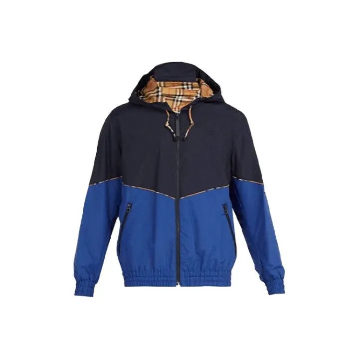 Burberry Burberry Hooded Rain Jacket in Navy Blue Size US M / EU 48-50 / 2 - 1 Thumbnail
