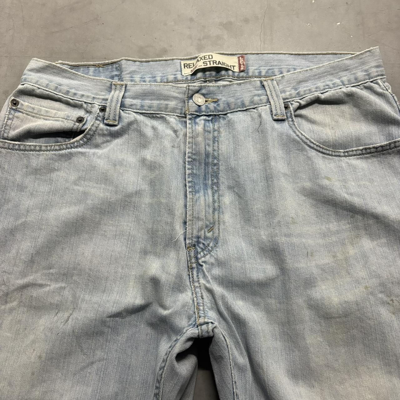 Levi's Crazy Vintage Y2K/2000s Baggy Levis 559 Skater Style Light Blue Wash Denim Jeans! Size US 36 / EU 52 - 2 Thumbnail