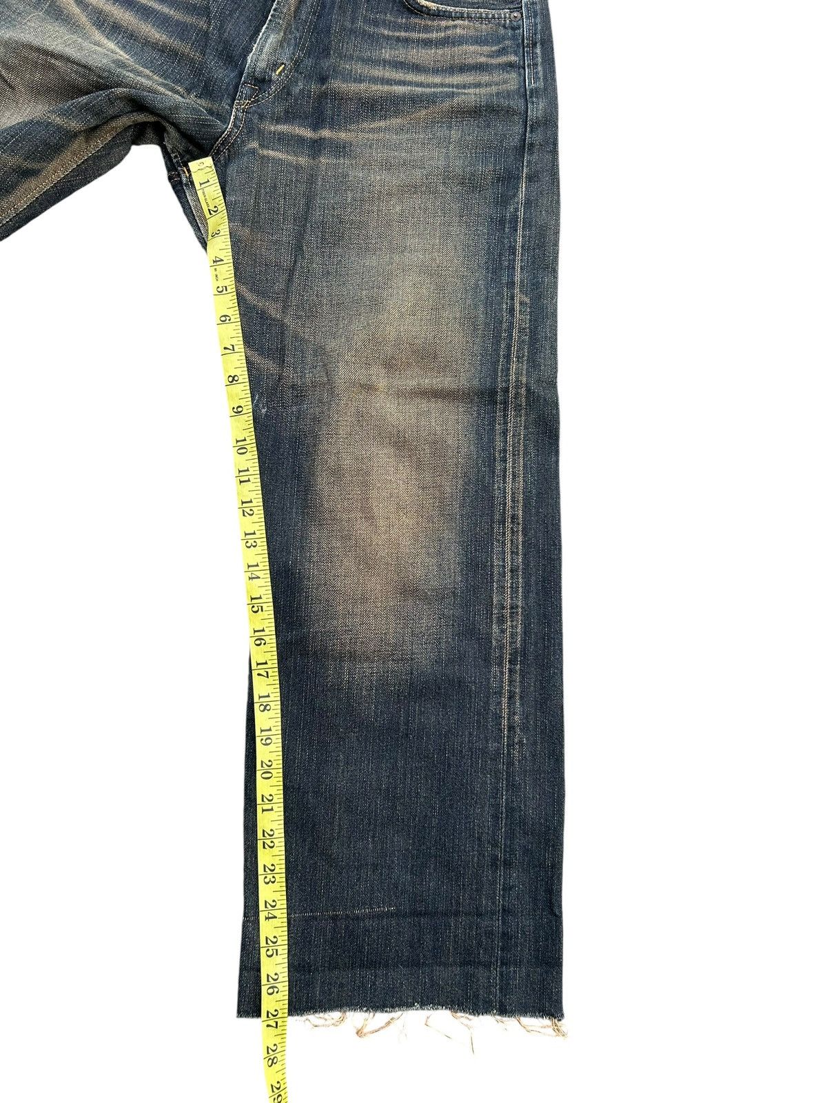 Edwin × Kapital × Vintage Vintage Edwin 505 Selvedge Baggy Rusty Distressed Denim Jean Size US 31 - 17 Thumbnail
