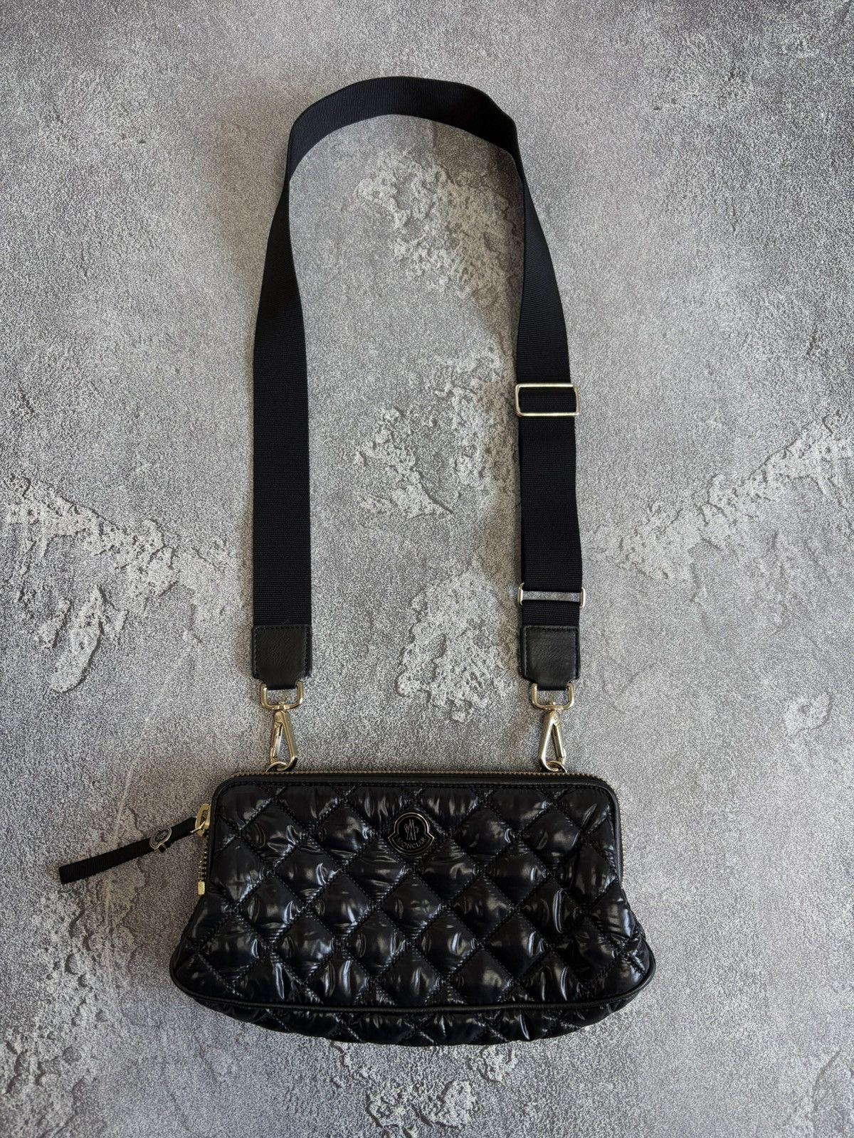 Moncler MONCLER Black Quilted Nylon ELIANNE Crossbody Shoulder Bag Size ONE SIZE - 1 Thumbnail
