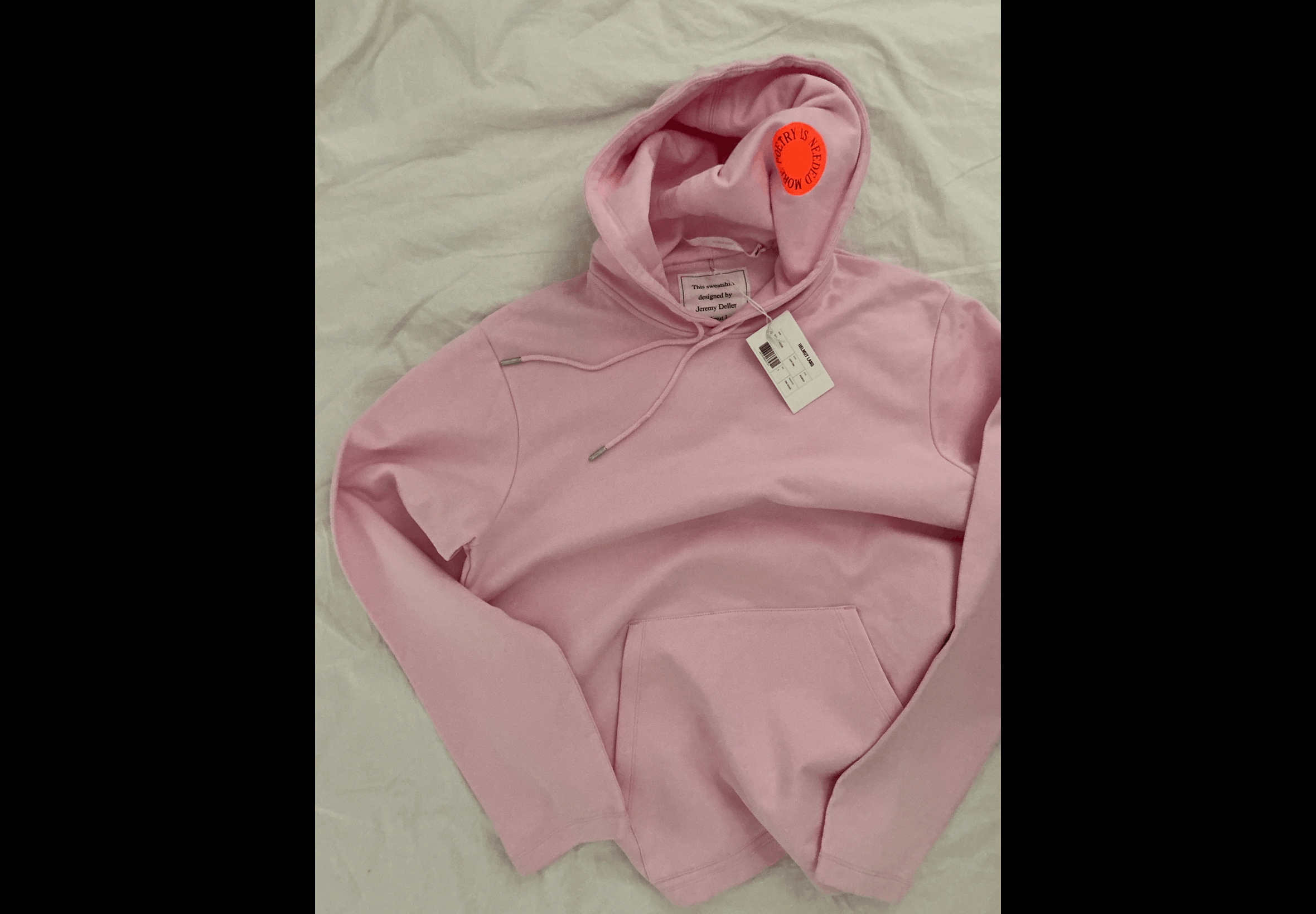Helmut Lang Helmut Lang x Jeremy Deller Pink Hoodie – Made in Portugal Size US S / EU 44-46 / 1 - 5 Thumbnail