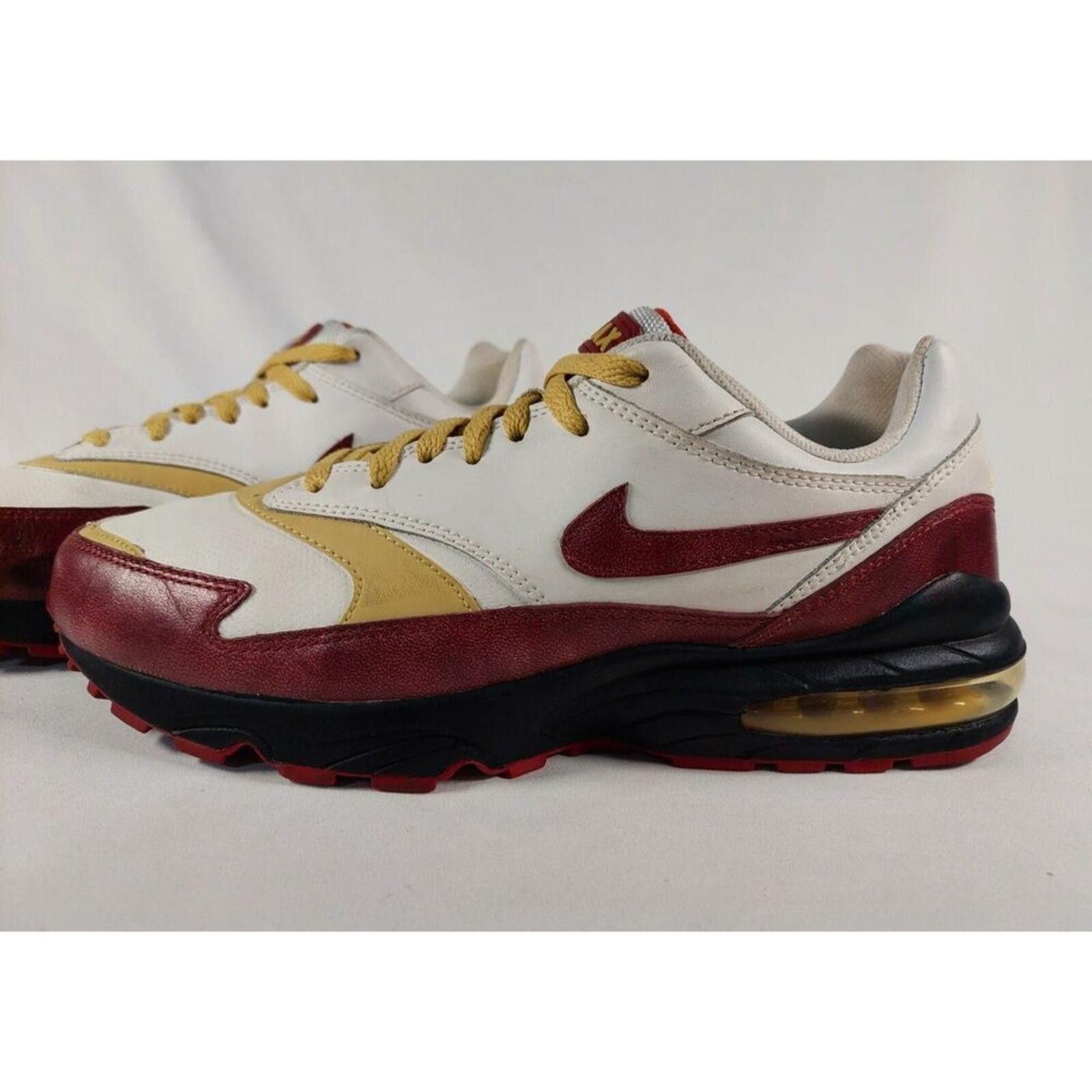 Nike 2008 Vintage Nike Air Max Red Leather 10M 609057-162 Size US 10 / EU 43 - 2 Thumbnail