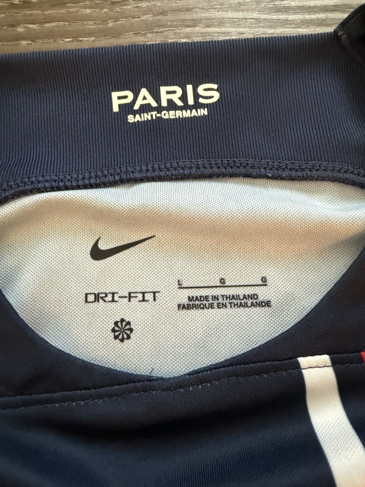 Nike Nike PSG Soccer Jersey Size US L / EU 52-54 / 3 - 8 Thumbnail