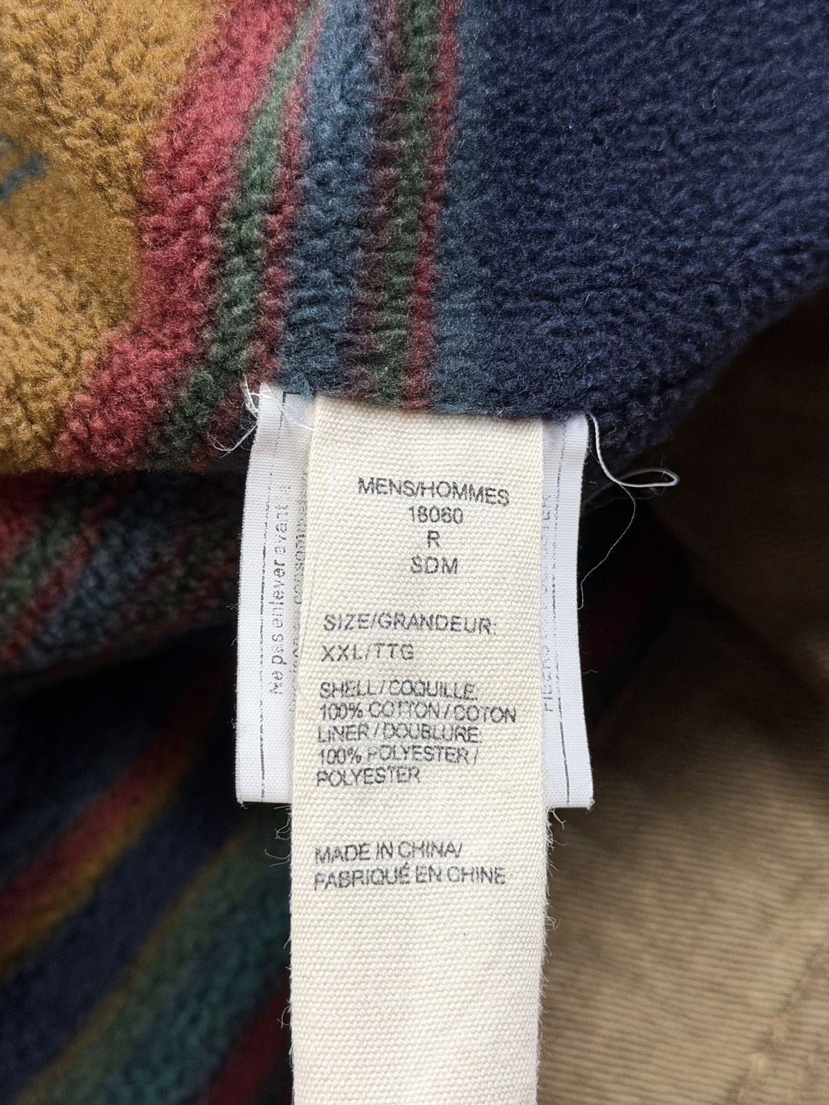 Woolrich Woolen Mills Vintage Woolrich Canvas Vest Aztec Fleece Blanket Lined Size US XXL / EU 58 / 5 - 11 Thumbnail