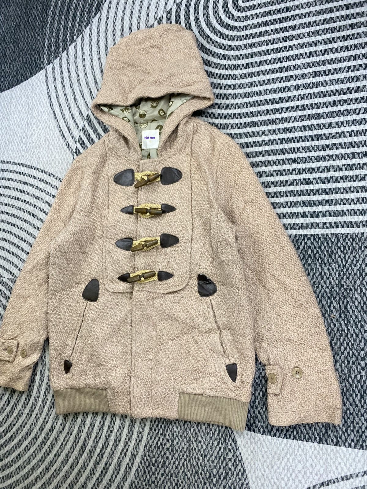 Ne-Net Vintage Ne-net By Issey Miyake Wool Duffle Coat Jacket Size US M / EU 48-50 / 2 - 4 Thumbnail