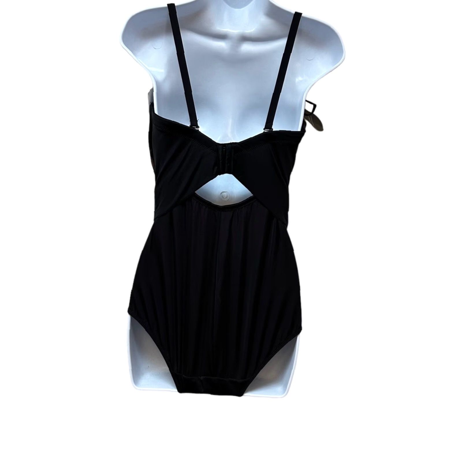 Vintage VINTAGE MAIDENFORM Bodysuit Body Shaper Firm Support Molded Cup Bra 36D NEW Black Nylon Rockabilly Girdle Womens Size M / US 6-8 / IT 42-44 - 2 Thumbnail