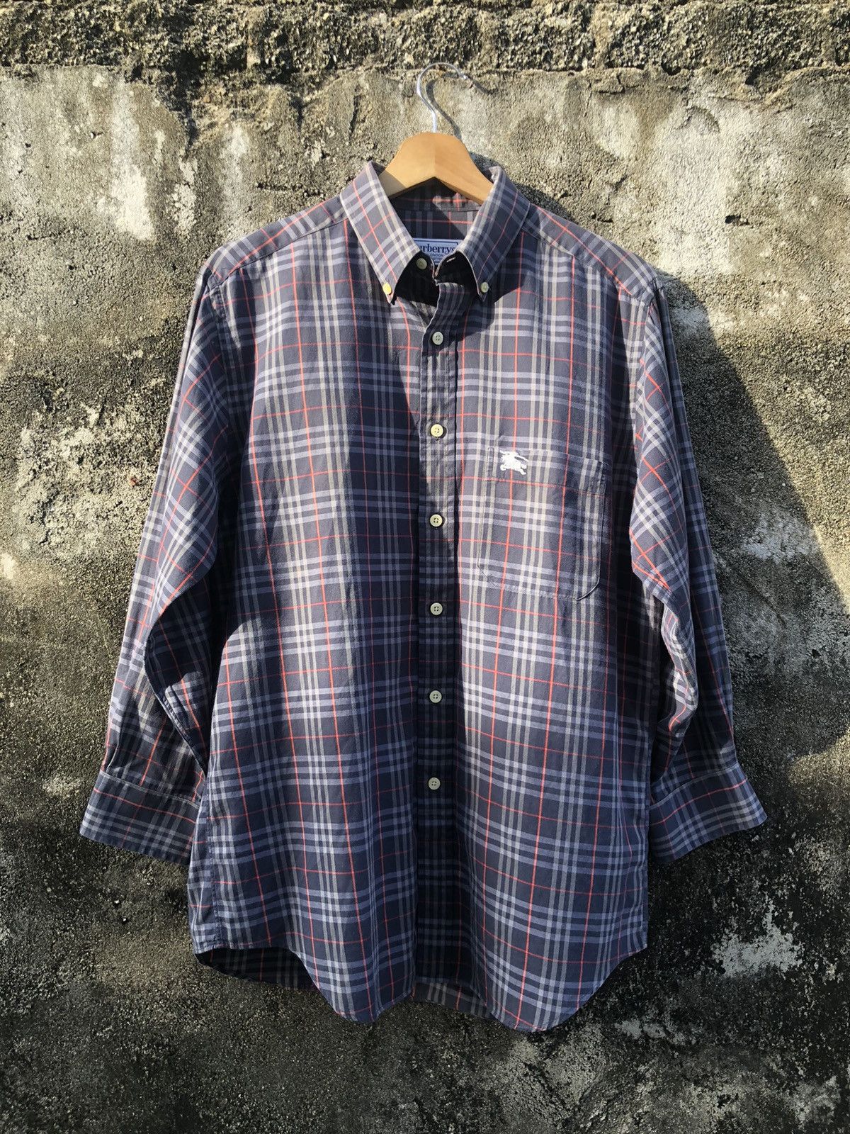 Burberry × Vintage Vintage Burberrys Nova Check Button Shirts Size US M / EU 48-50 / 2 - 1 Thumbnail