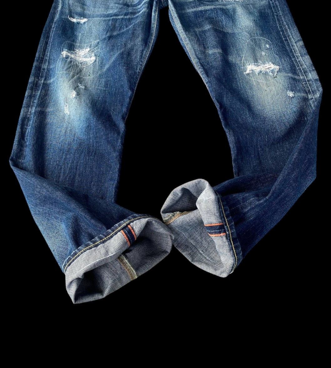Edwin × Vintage VINTAGE EDWIN REDLINE LOT505 DISTRESSED DENIM BJ6-16 Size US 34 / EU 50 - 6 Thumbnail