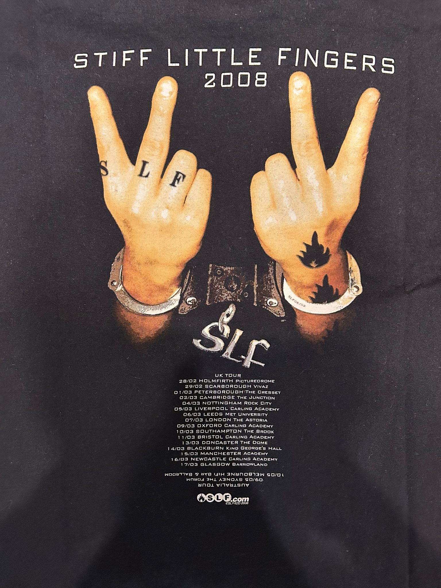 Band Tees × Vintage Stiff Little Fingers 2008 UK tour t-shirt Size US L / EU 52-54 / 3 - 5 Thumbnail