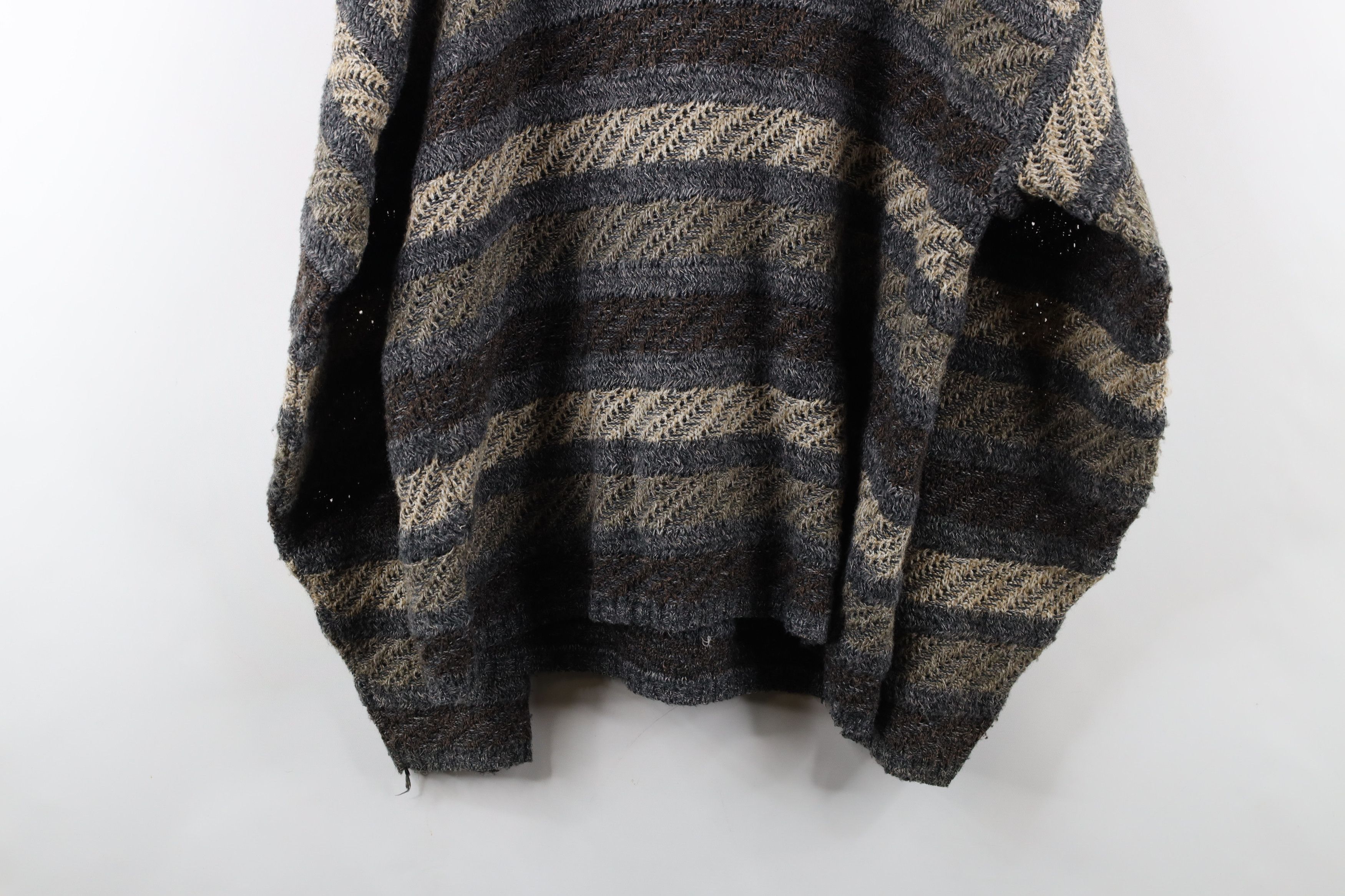 Vintage Vintage 90s Coogi Style Tone Striped Marled Knit Sweater USA Size US L / EU 52-54 / 3 - 9 Thumbnail