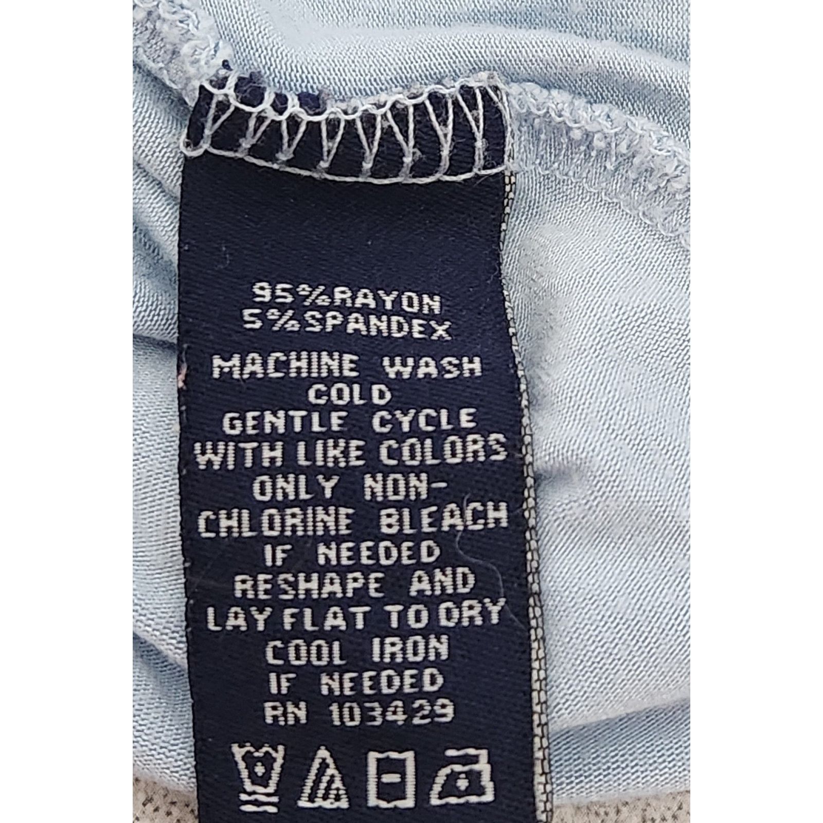 Other Terre Bleue Light Blue Shark Bite Hem Short Sleeve Top Large Size L / US 10 / IT 46 - 5 Thumbnail