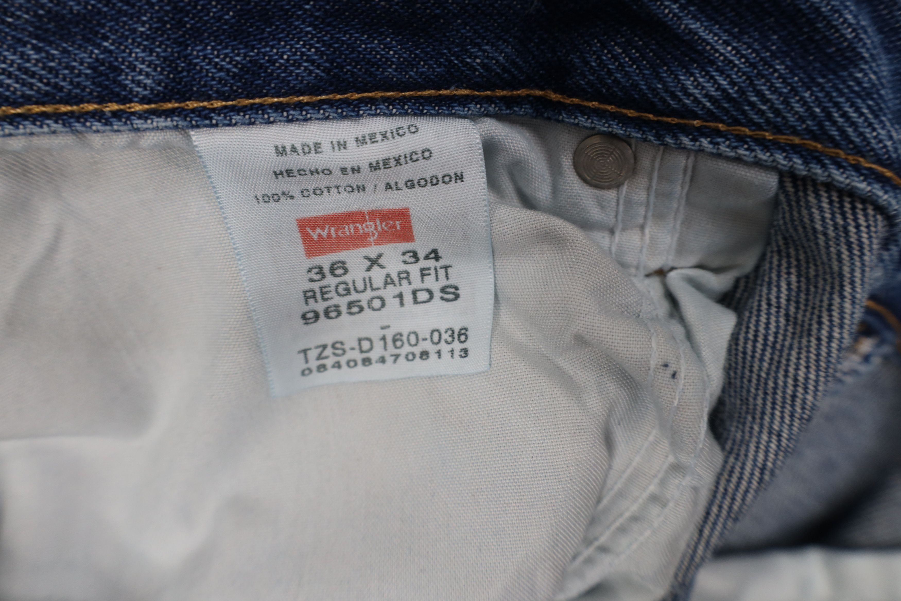 Wrangler Deadstock Vintage Y2K Wrangler Fit Straight Leg Denim Jeans Size US 36 / EU 52 - 6 Thumbnail
