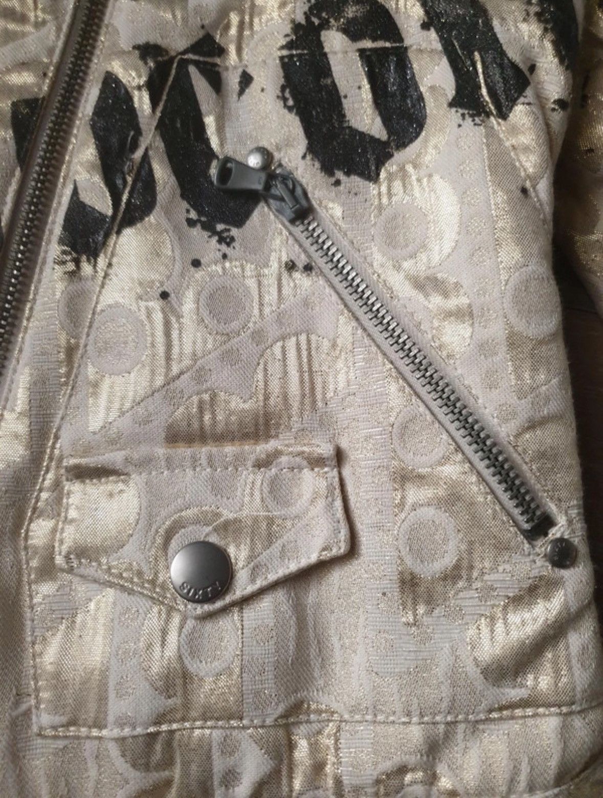 Vintage miss sixty y2k baroque punk moto biker jacket Size US S / EU 44-46 / 1 - 5 Thumbnail
